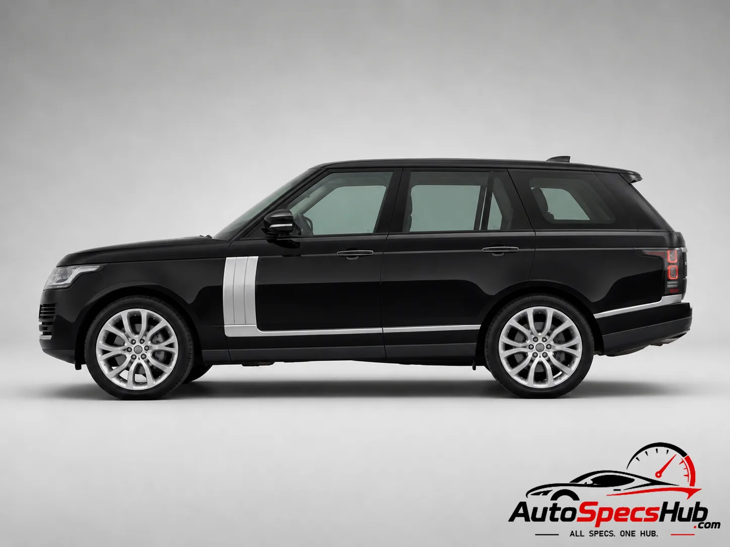 2015 Land Rover Range Rover 3.0 SDV6 Hybrid side profile in Black