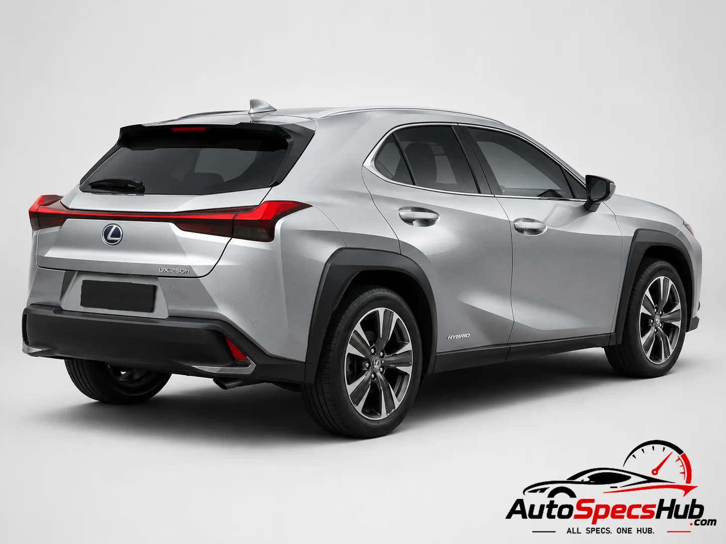 2019 Lexus UX 250h E-Four rear three-quarter view
