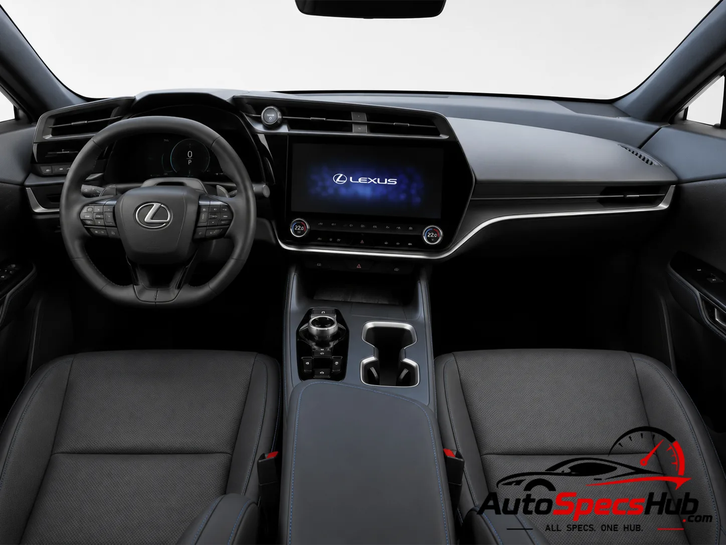 2026 Lexus RZ 500e interior dashboard and front cabin