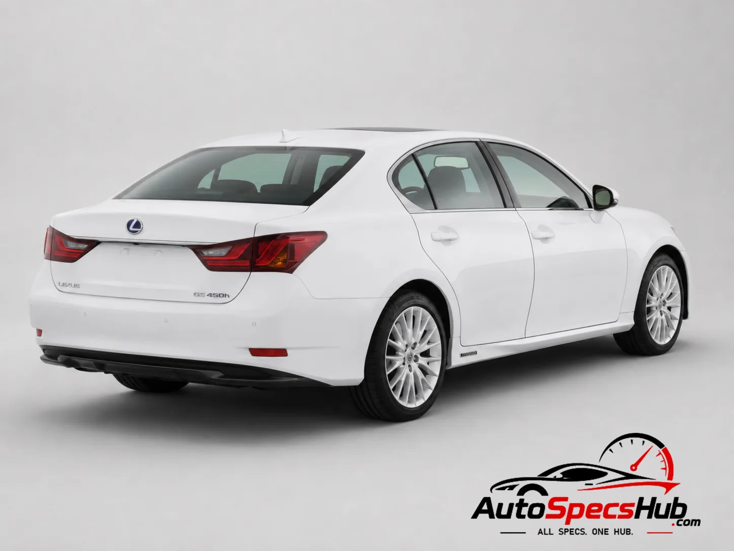 2011 Lexus GS 450h L10 rear three-quarter view