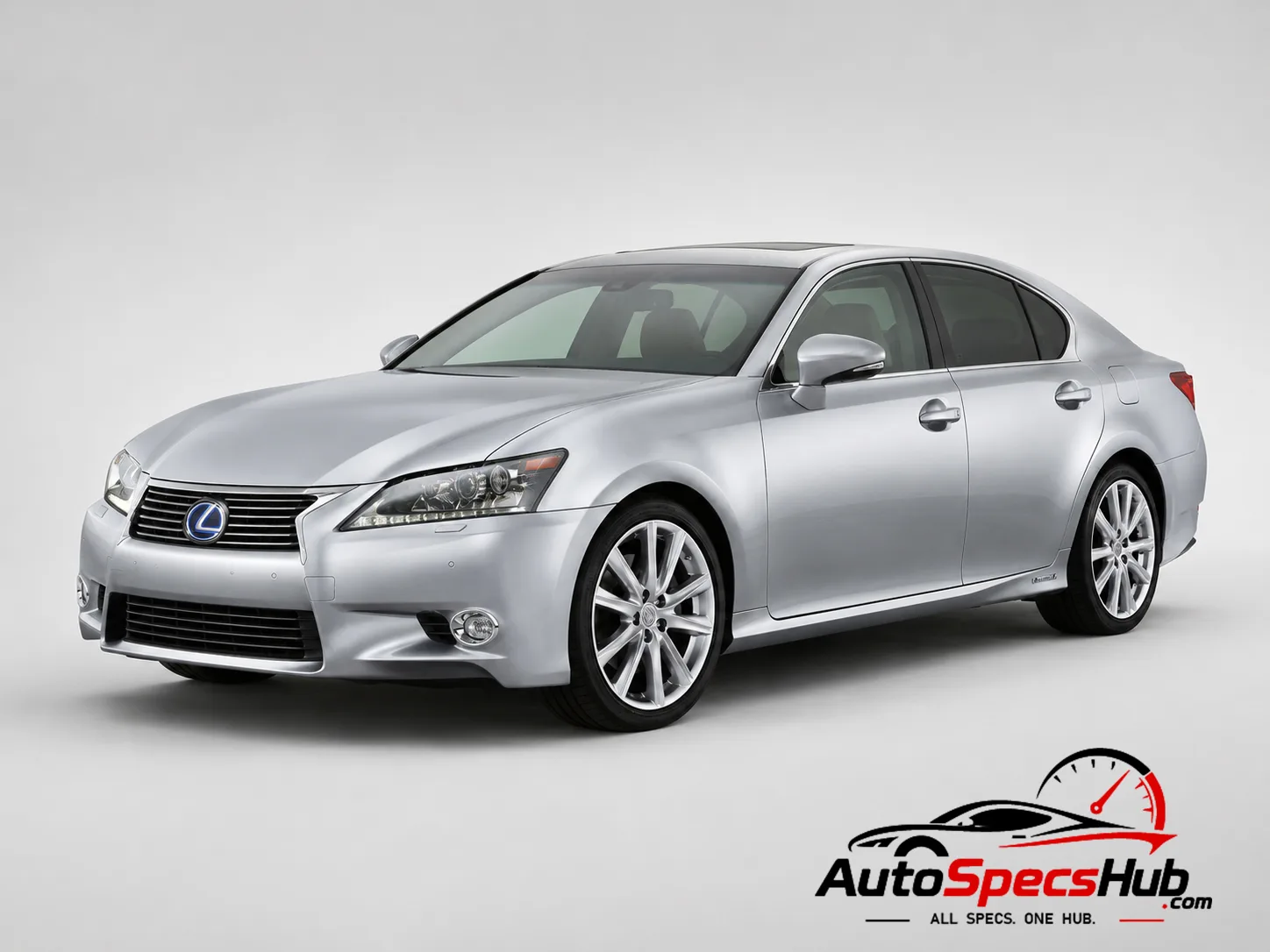 2014 Lexus GS 300h L10 front three-quarter view