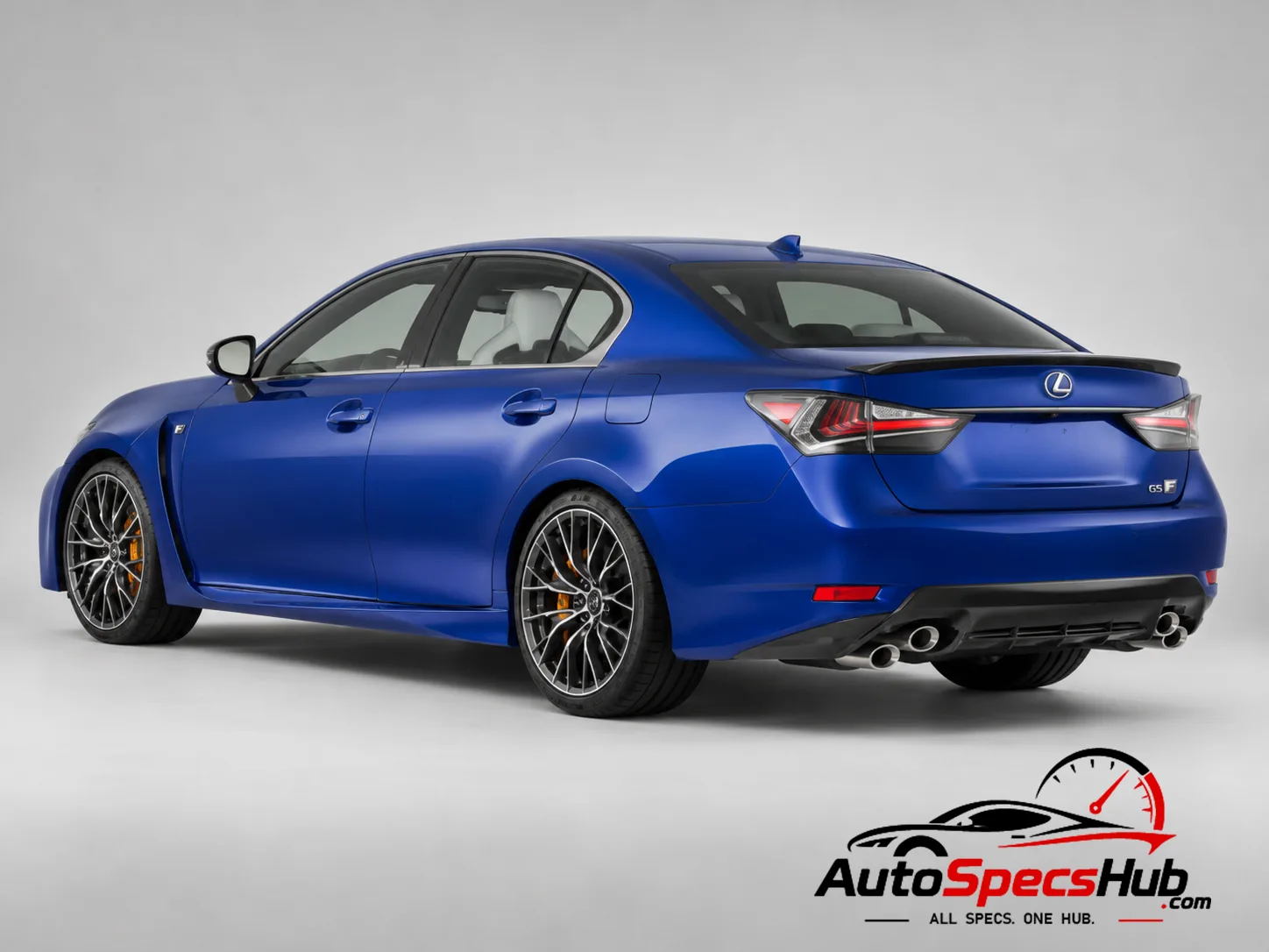 2015 Lexus GS F L10 rear three-quarter view