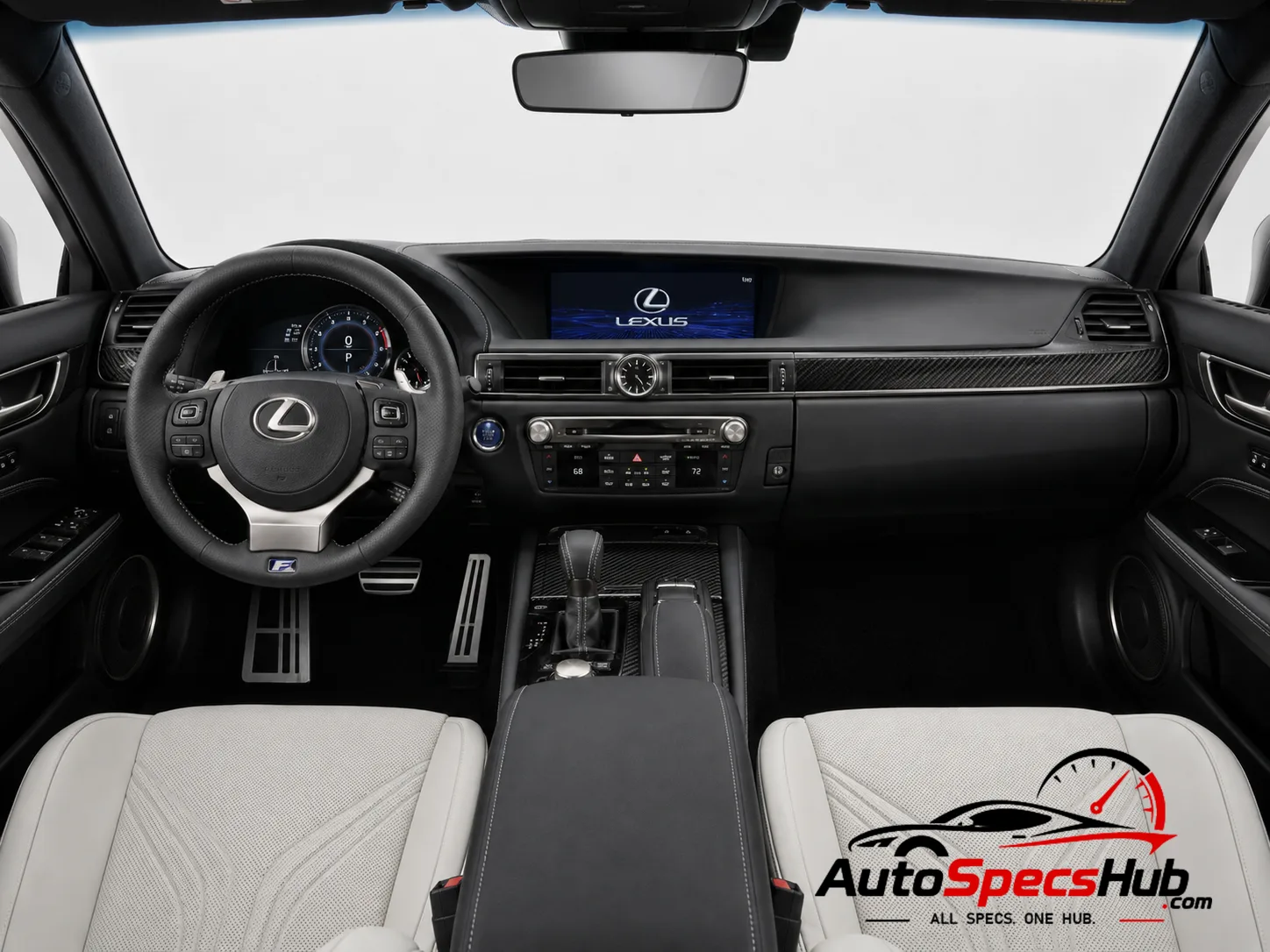 2015 Lexus GS F L10 interior dashboard view