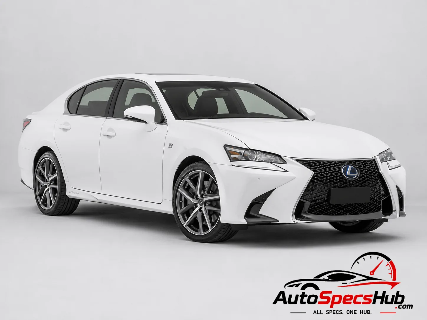 2015 Lexus GS 450h L10 front three-quarter view
