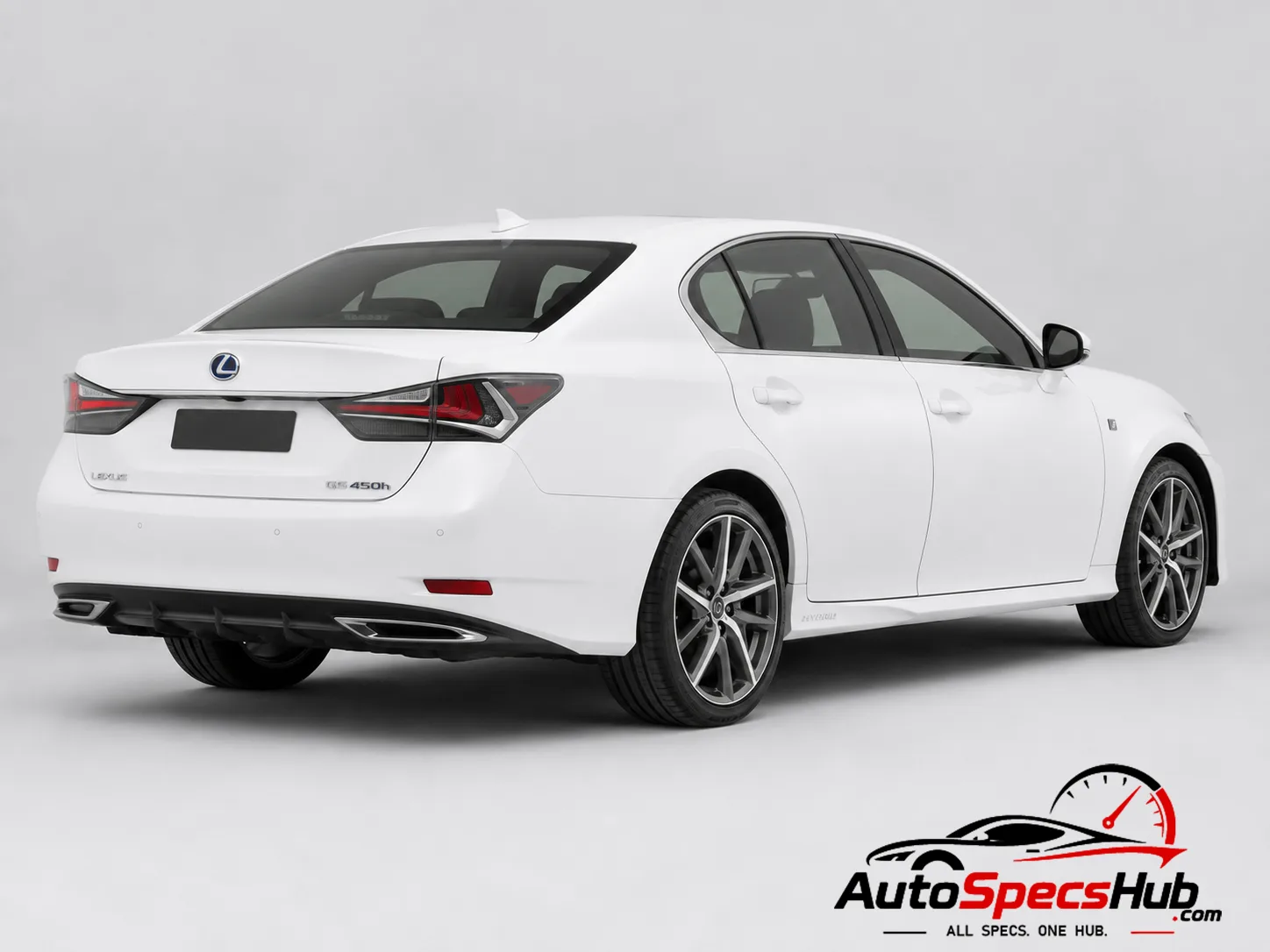 2015 Lexus GS 450h L10 rear three-quarter view