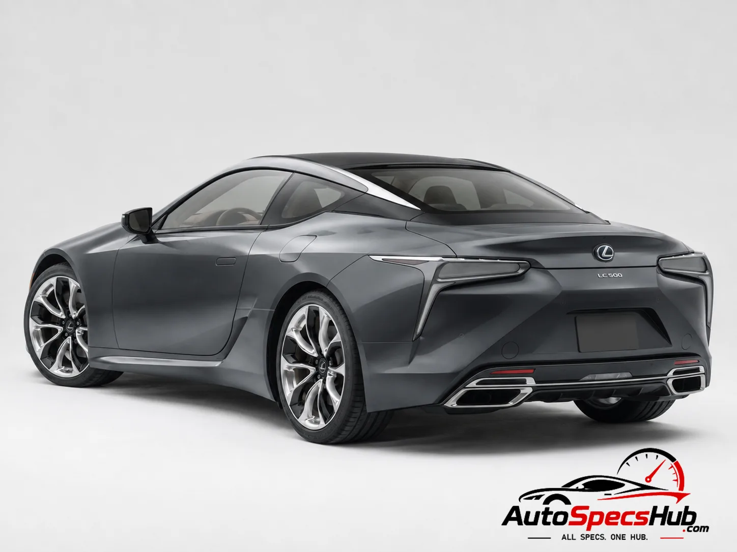 2017 Lexus LC 500 rear three-quarter view