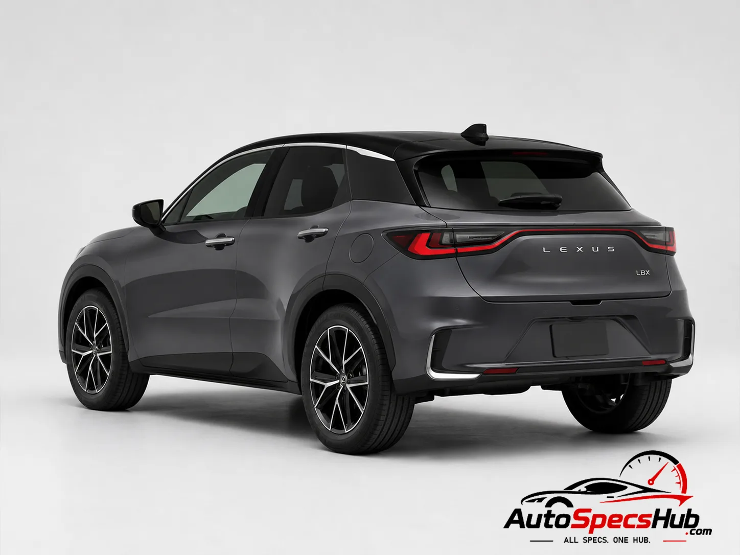 2024 Lexus LBX rear three-quarter view