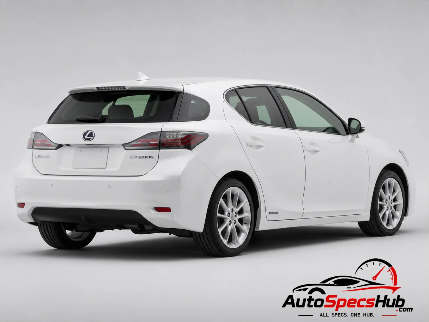 2011 Lexus CT 200h ZWA10 rear three-quarter view