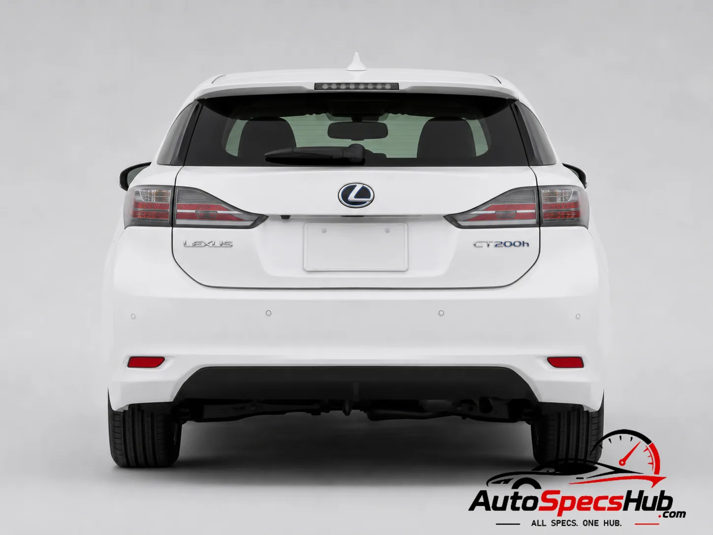 2011 Lexus CT 200h ZWA10 rear view