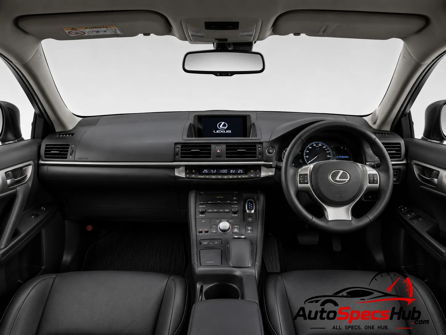 2012 Lexus CT 200h interior dashboard and front cabin