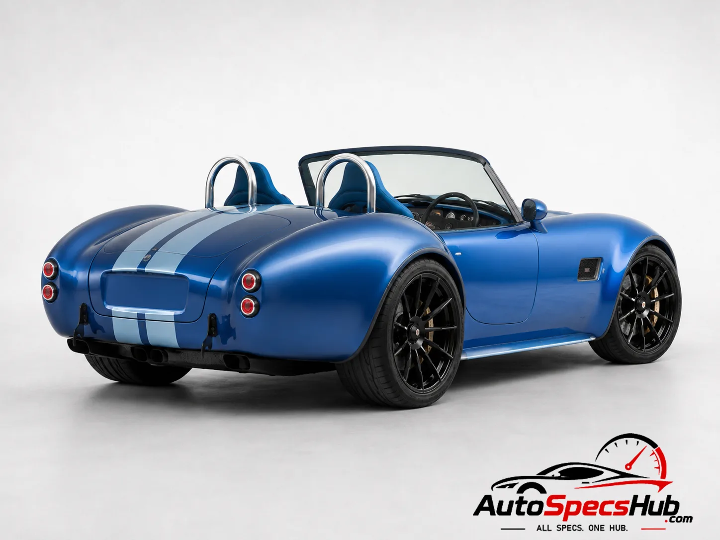 2025 AC Cobra GT Roadster V8 S rear three-quarter view