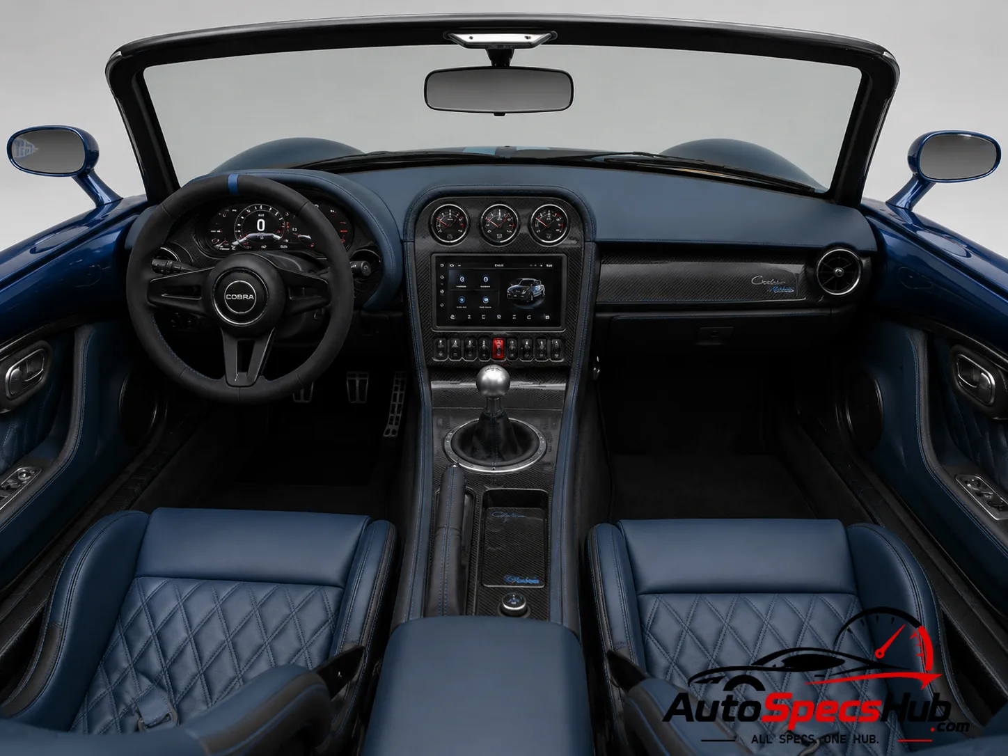 2025 AC Cobra GT Roadster V8 S interior dashboard view