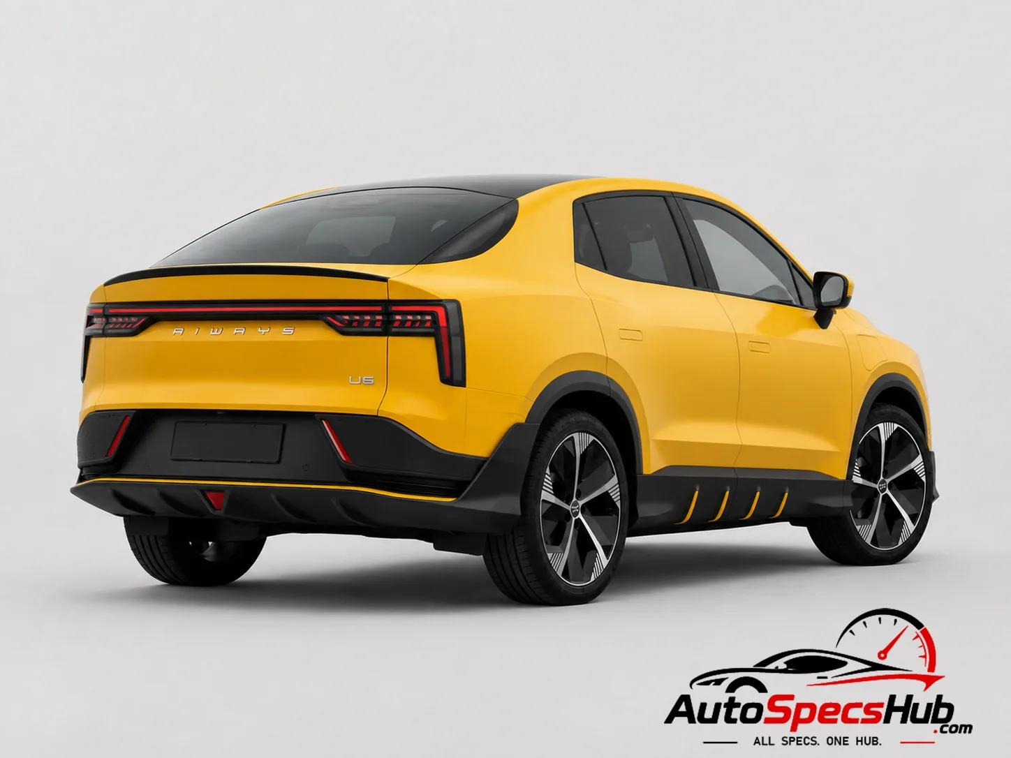 2023 Aiways U6 rear three-quarter view
