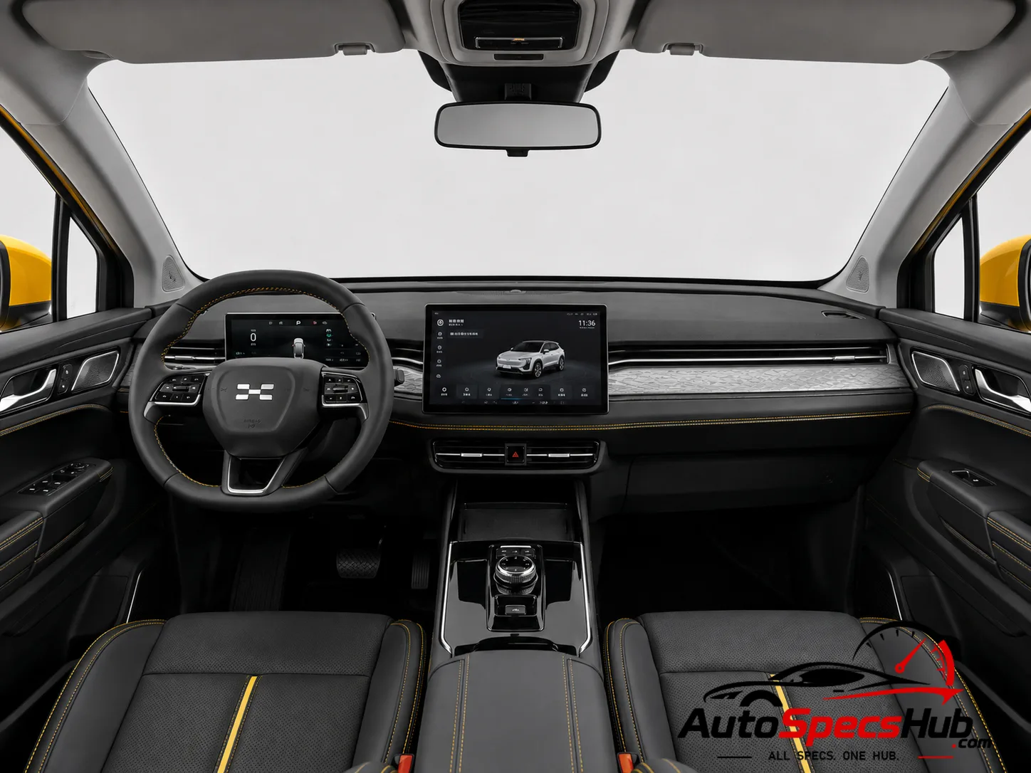 2023 Aiways U6 interior dashboard view