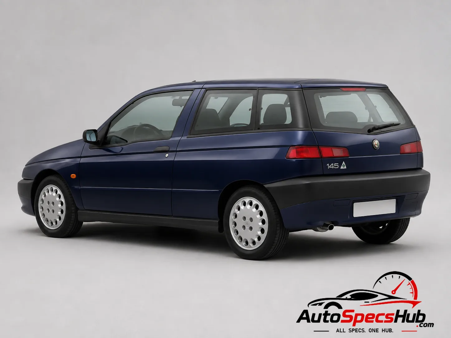 1996 Alfa Romeo 145 Quadrifoglio rear three-quarter view