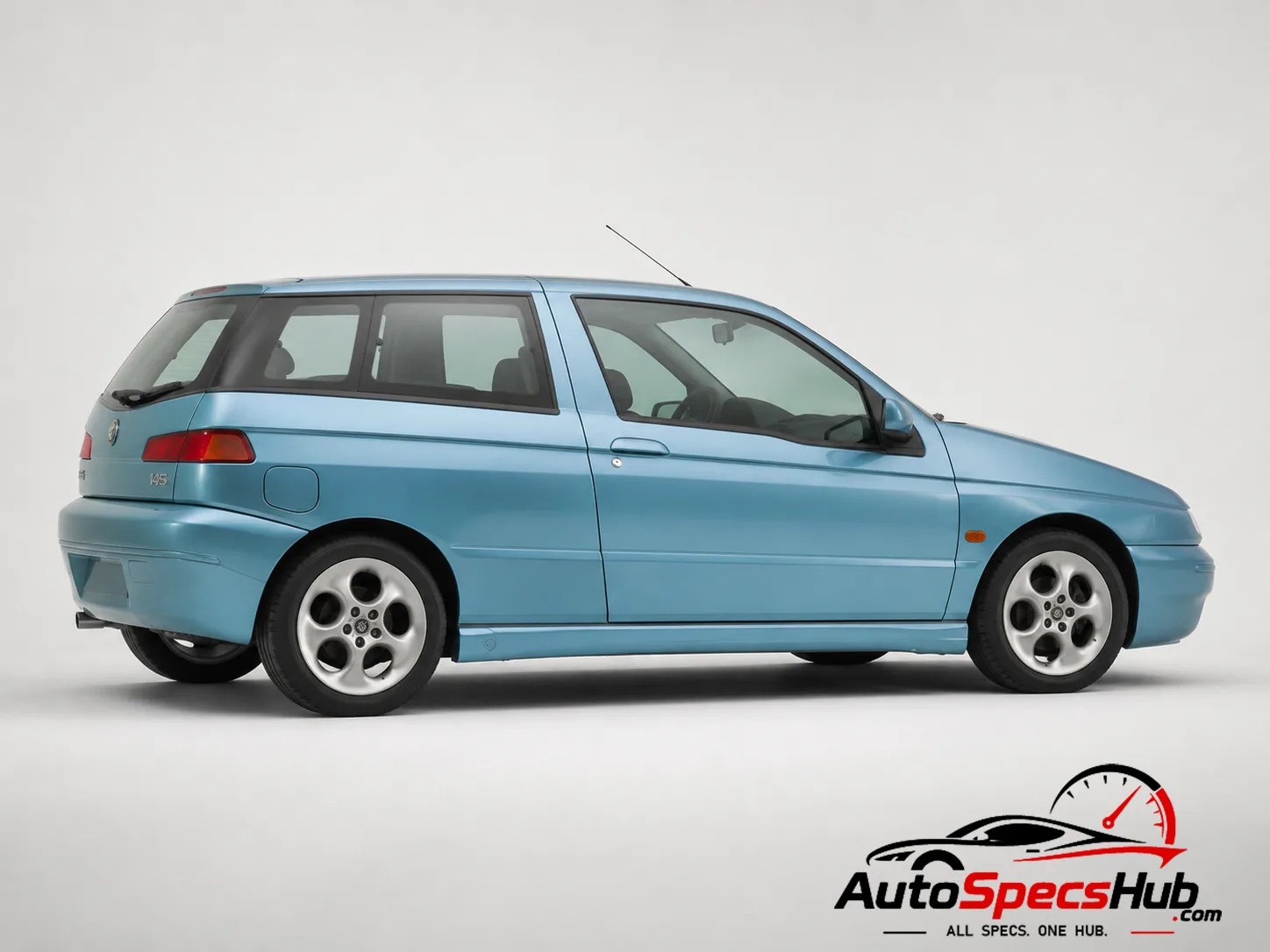 1997 Alfa Romeo 145 1.6 Twin Spark side profile