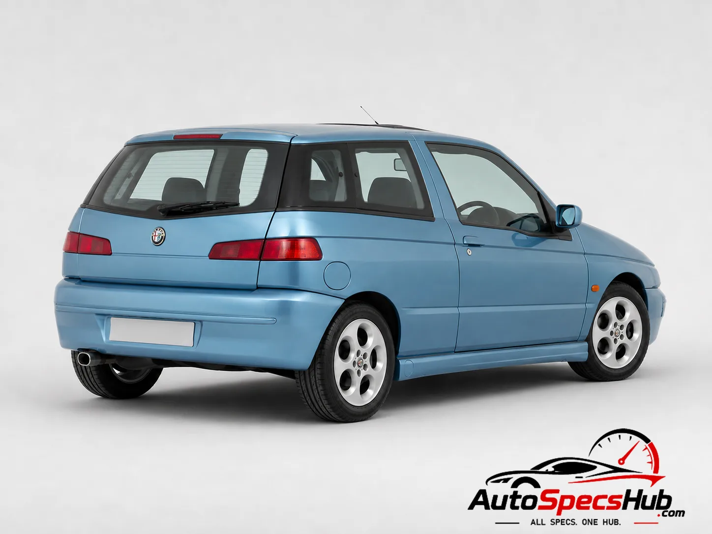 1997 Alfa Romeo 145 1.4 Twin Spark rear three-quarter view