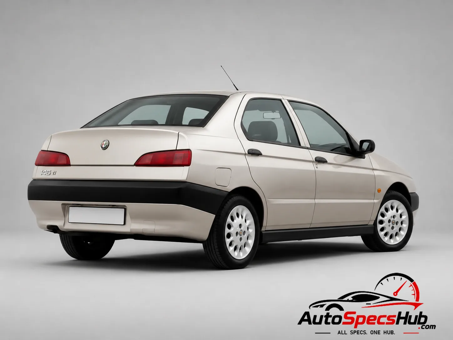 1999 Alfa Romeo 146 Ti rear three-quarter view