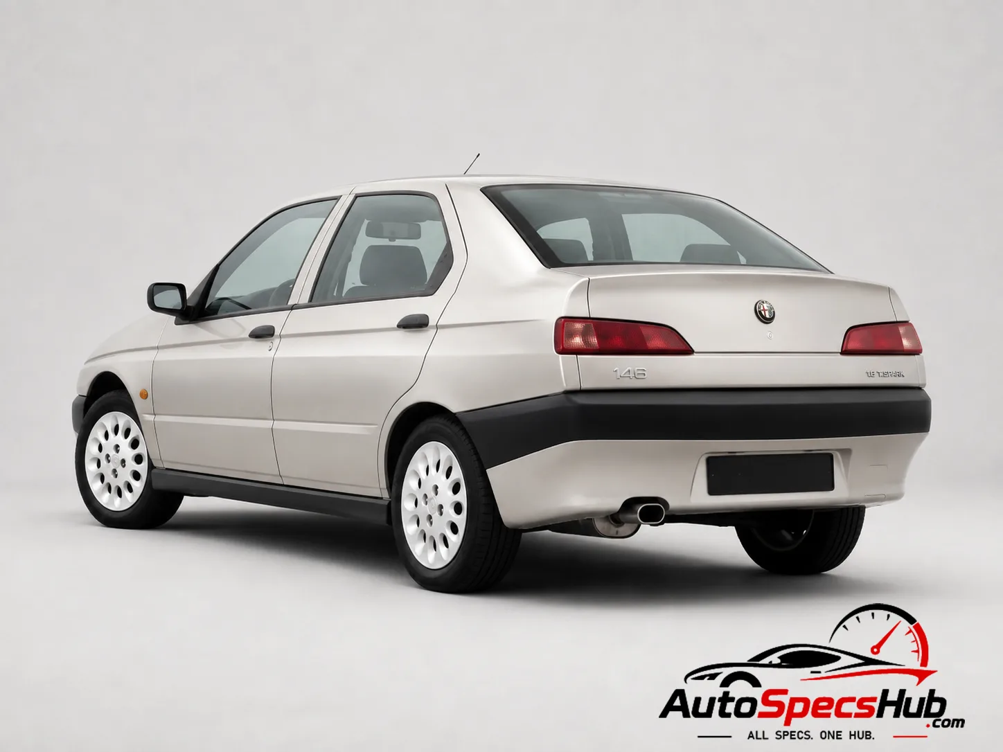 1999 Alfa Romeo 146 1.8 Twin Spark rear three-quarter view