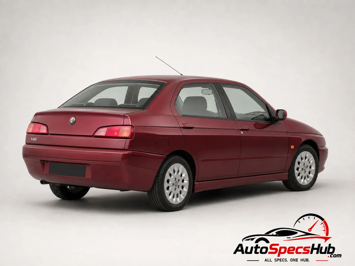 1997 Alfa Romeo 146 1.6 Twin Spark rear three-quarter view