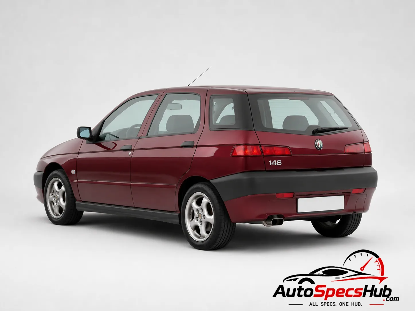 1995 Alfa Romeo 146 1.6 rear three-quarter view