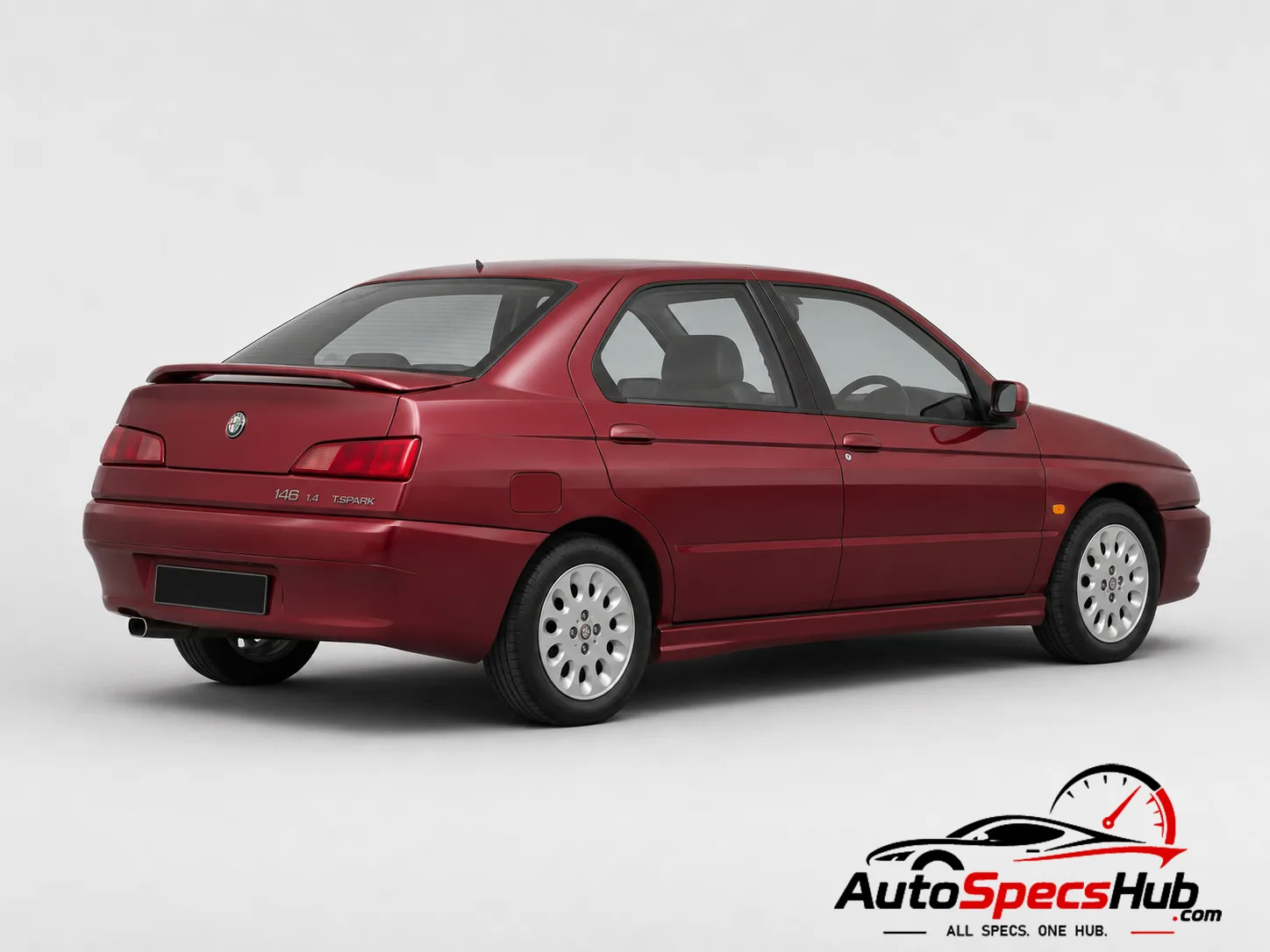 1997 Alfa Romeo 146 1.4 Twin Spark rear three-quarter view