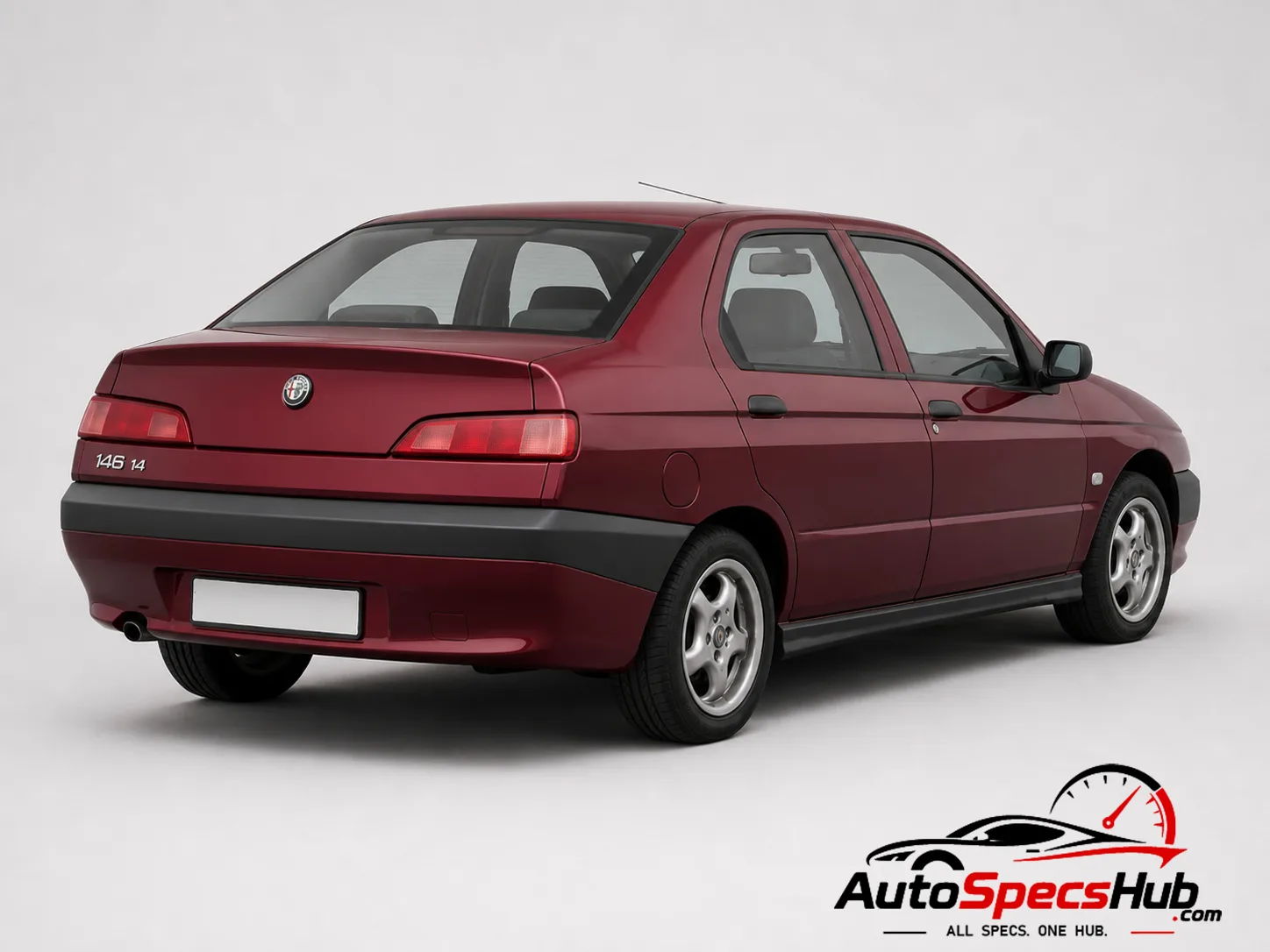 1995 Alfa Romeo 146 1.4 rear three-quarter view