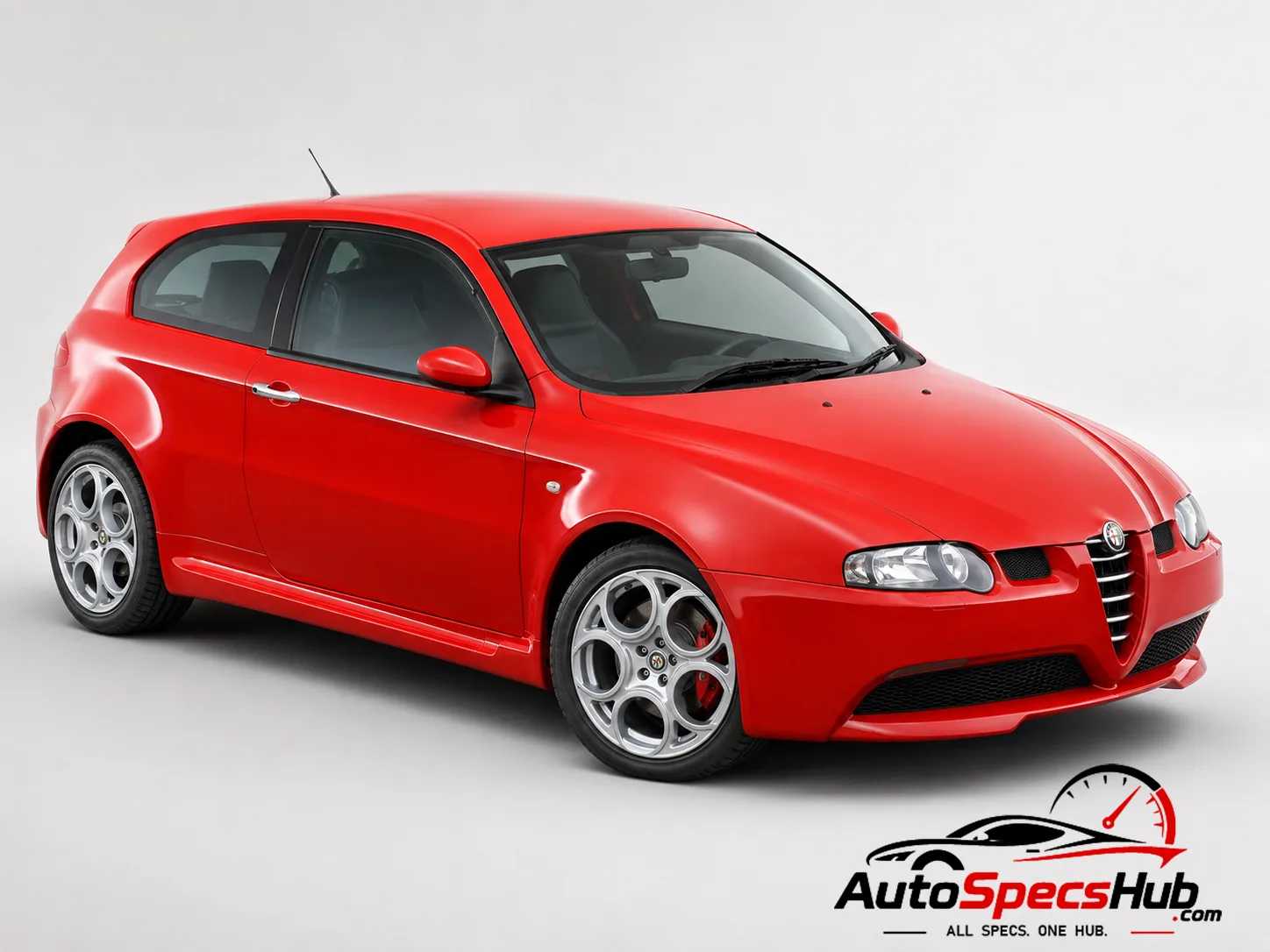 2003 Alfa Romeo 147 3.2 V6 GTA front three-quarter view