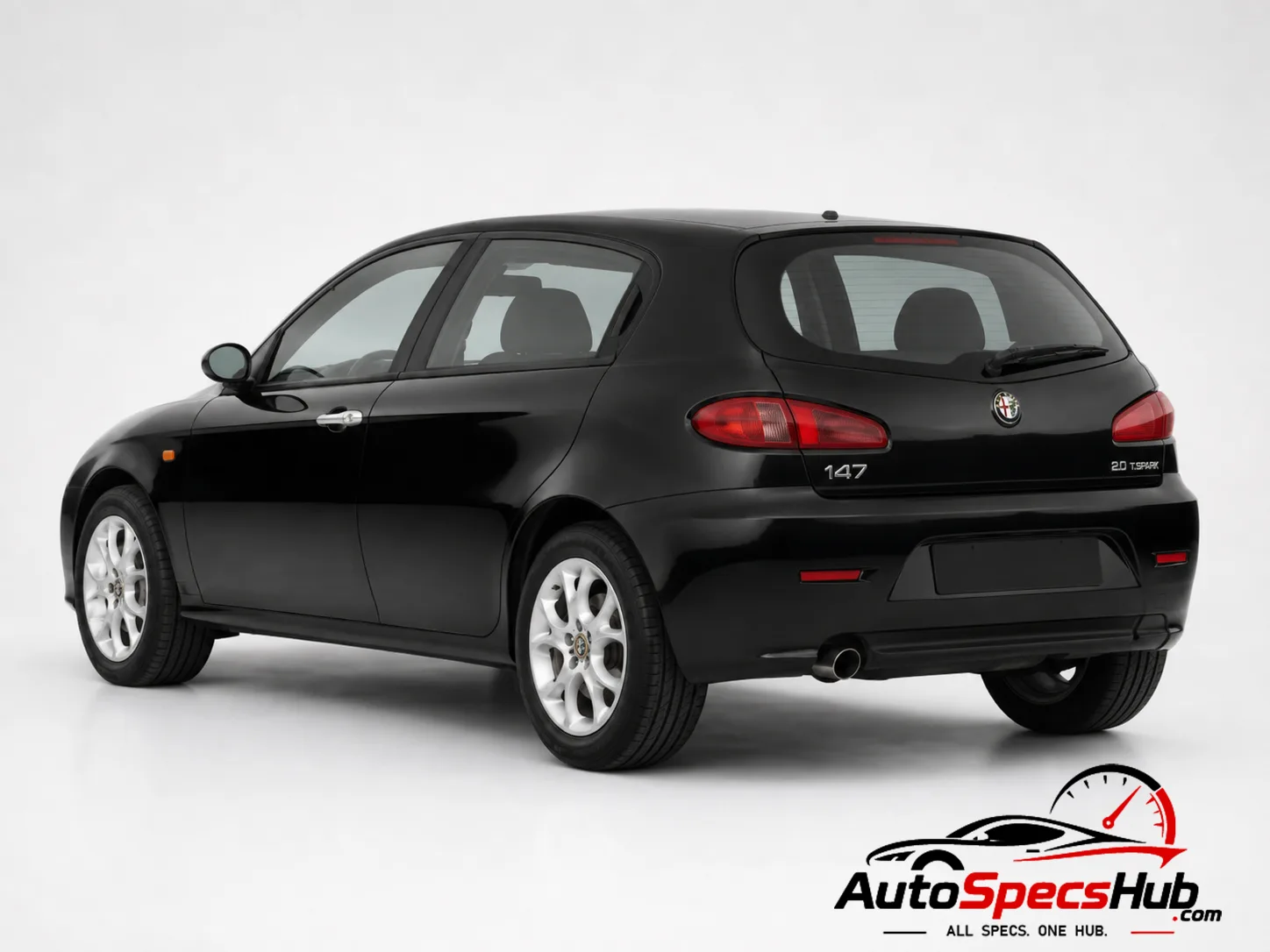 2001 Alfa Romeo 147 2.0 Twin Spark rear three-quarter view