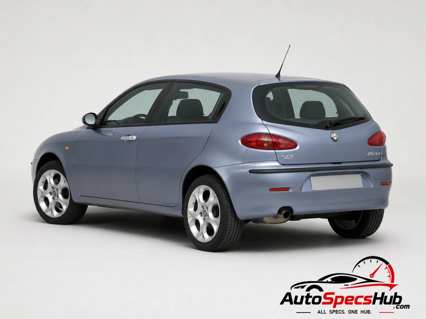 2003 Alfa Romeo 147 1.9 JTD 16V rear three-quarter view