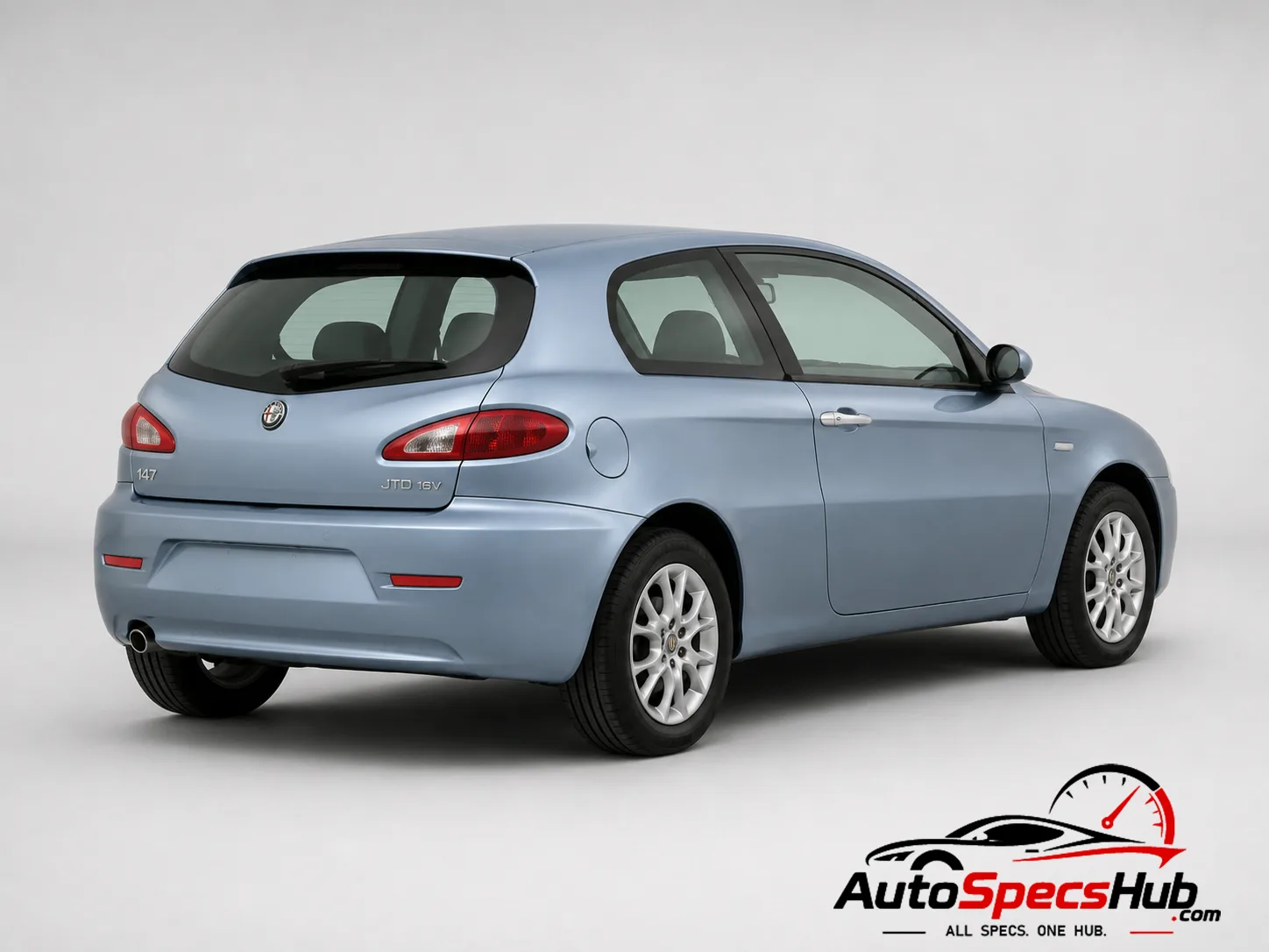2005 Alfa Romeo 147 1.9 JTD 16V rear three-quarter view
