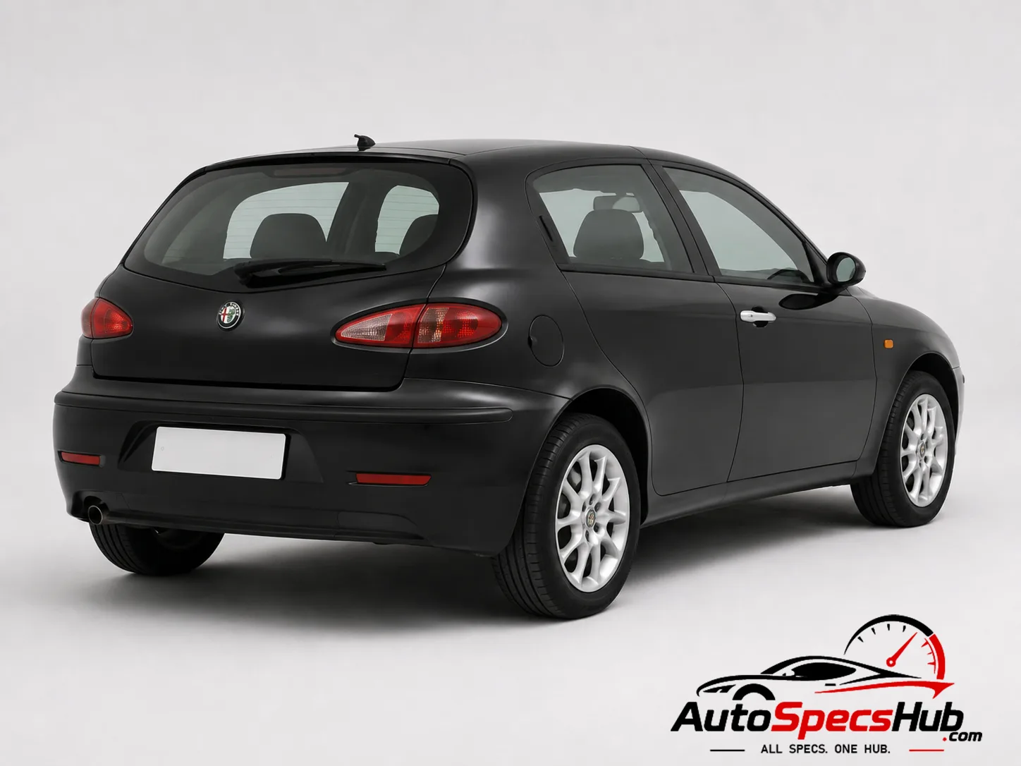 2001 Alfa Romeo 147 1.6 Twin Spark rear three-quarter view