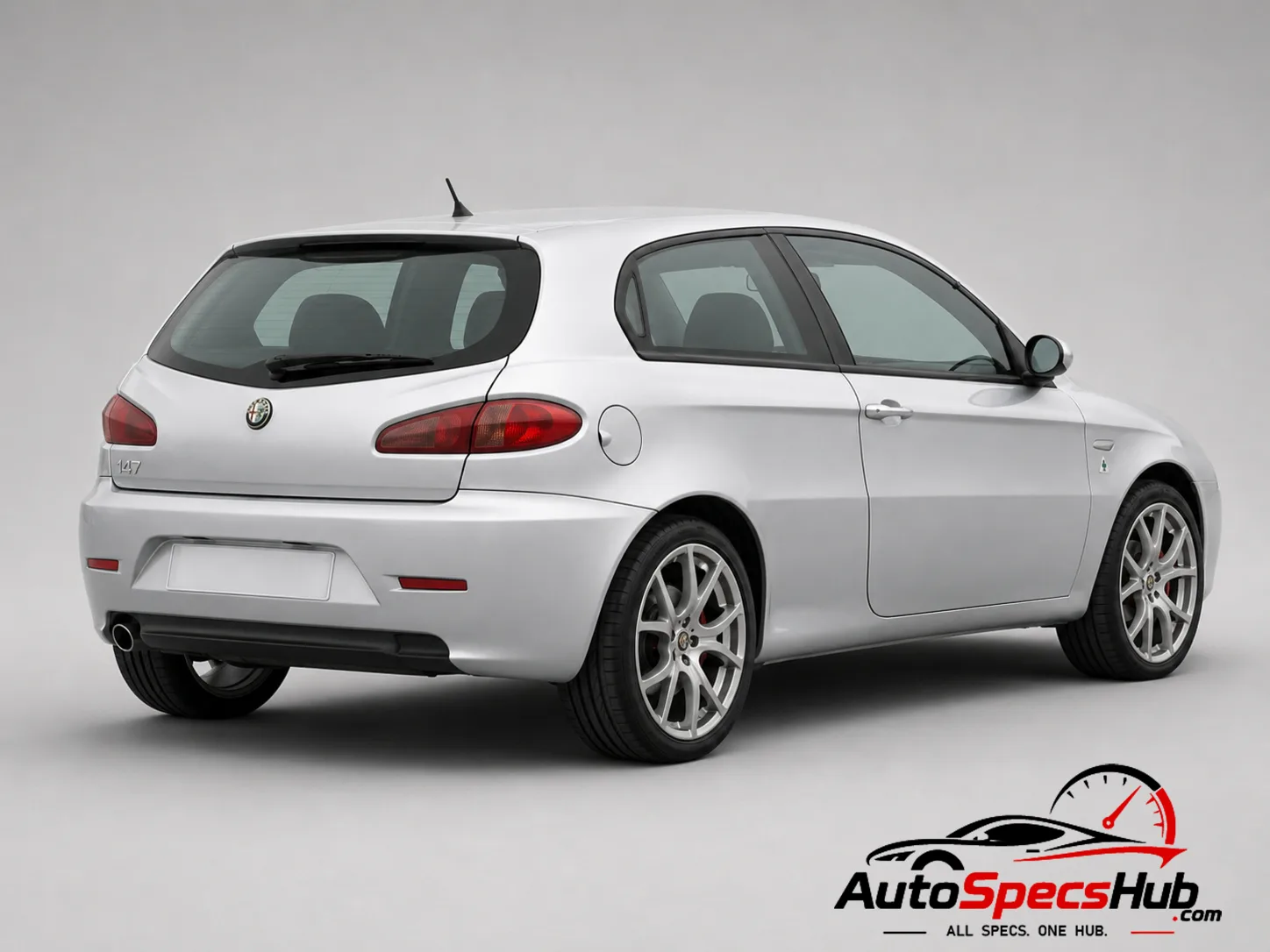 2008 Alfa Romeo 147 1.9 JTD 8V rear three-quarter view