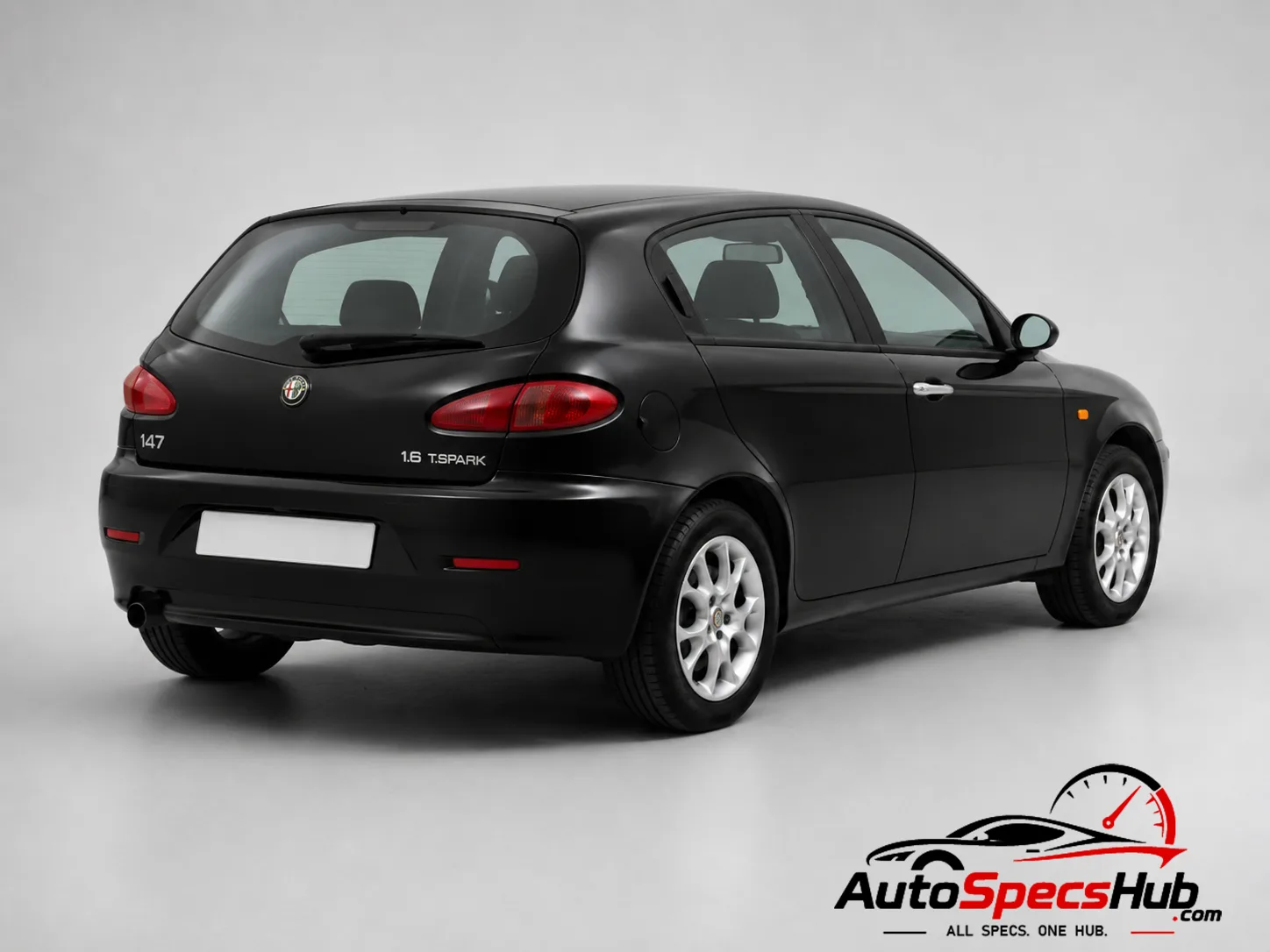 2001 Alfa Romeo 147 1.6 Twin Spark ECO rear three-quarter view