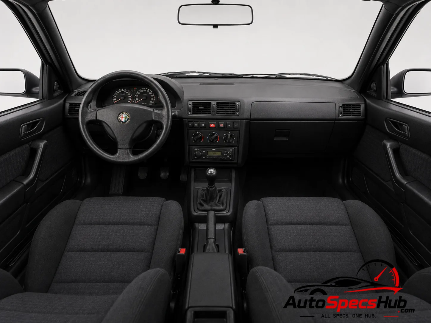 1992 Alfa Romeo 155 V6 interior dashboard view