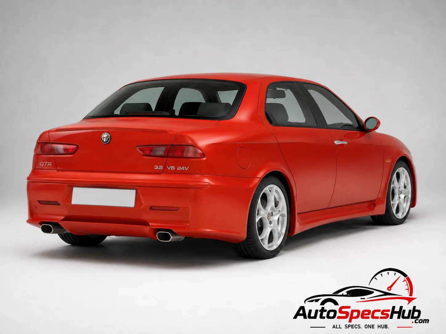 2002 Alfa Romeo 156 3.2 V6 24V GTA rear three-quarter view