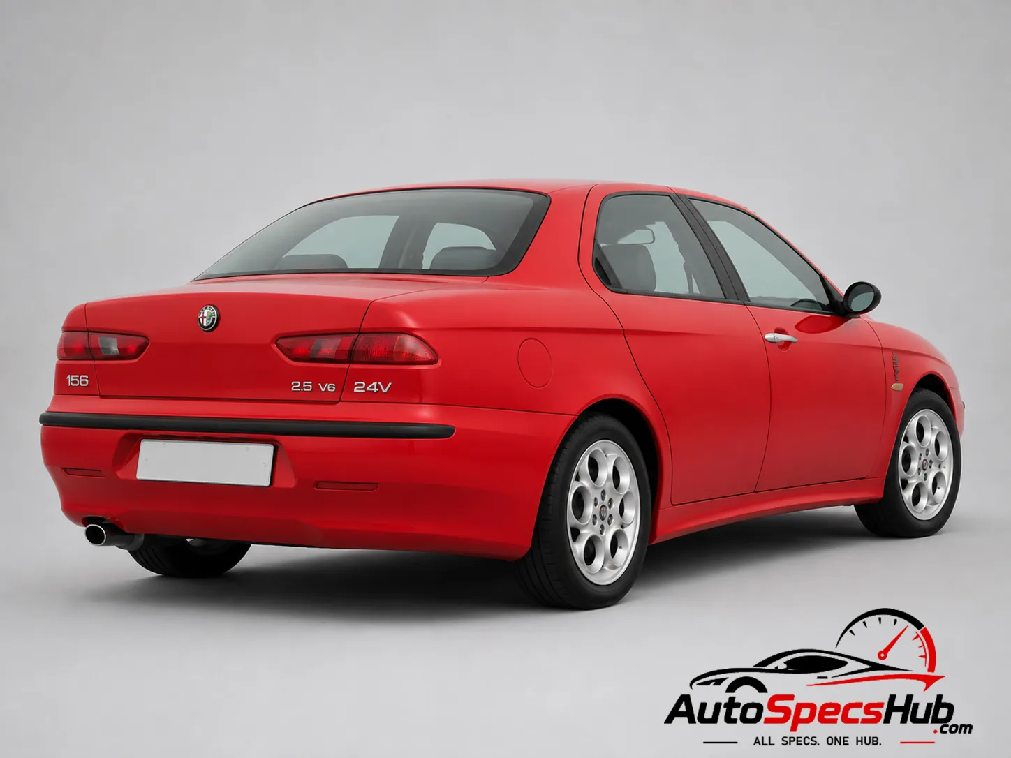 2001 Alfa Romeo 156 2.5 V6 24V rear three-quarter view