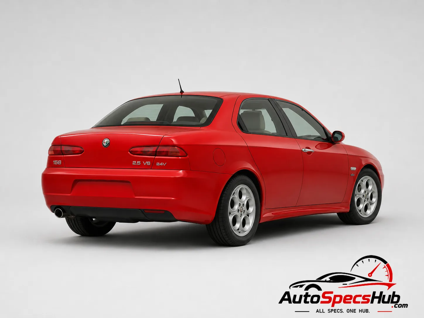 2003 Alfa Romeo 156 2.5 V6 24V rear three-quarter view