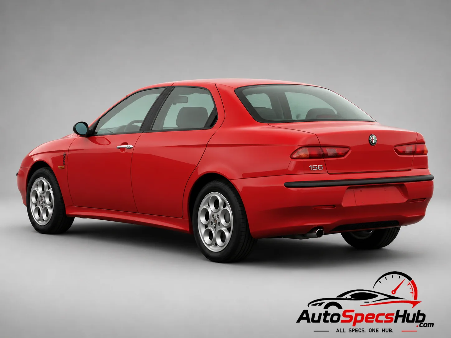 2001 Alfa Romeo 156 2.0 Twin Spark rear three-quarter view