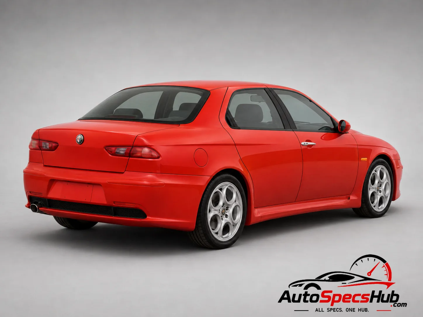 2002 Alfa Romeo 156 2.0 JTS rear three-quarter view