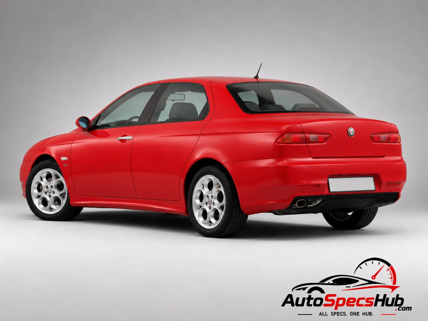 2003 Alfa Romeo 156 2.0 JTS rear three-quarter view