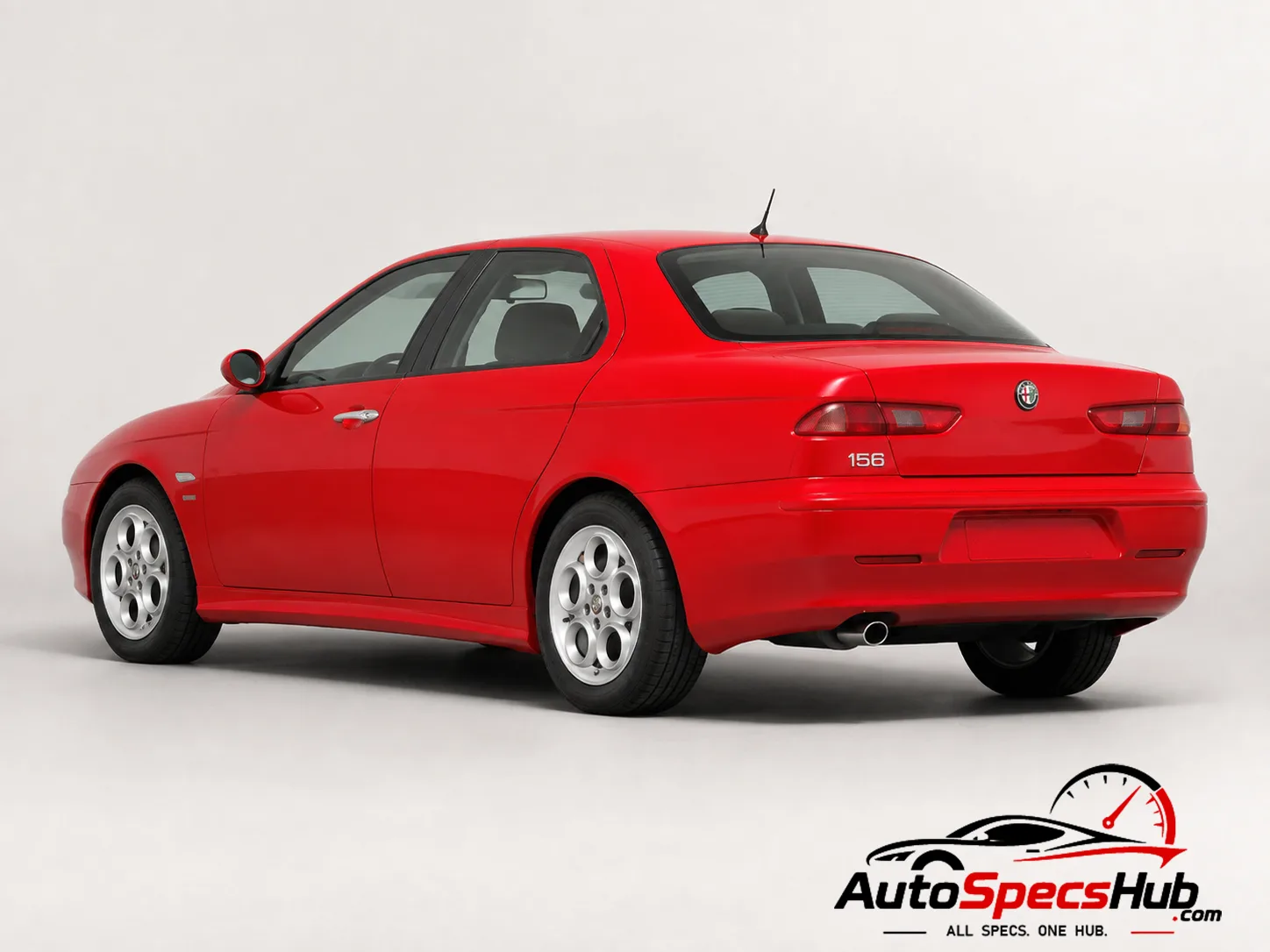2003 Alfa Romeo 156 1.8 Twin Spark rear three-quarter view