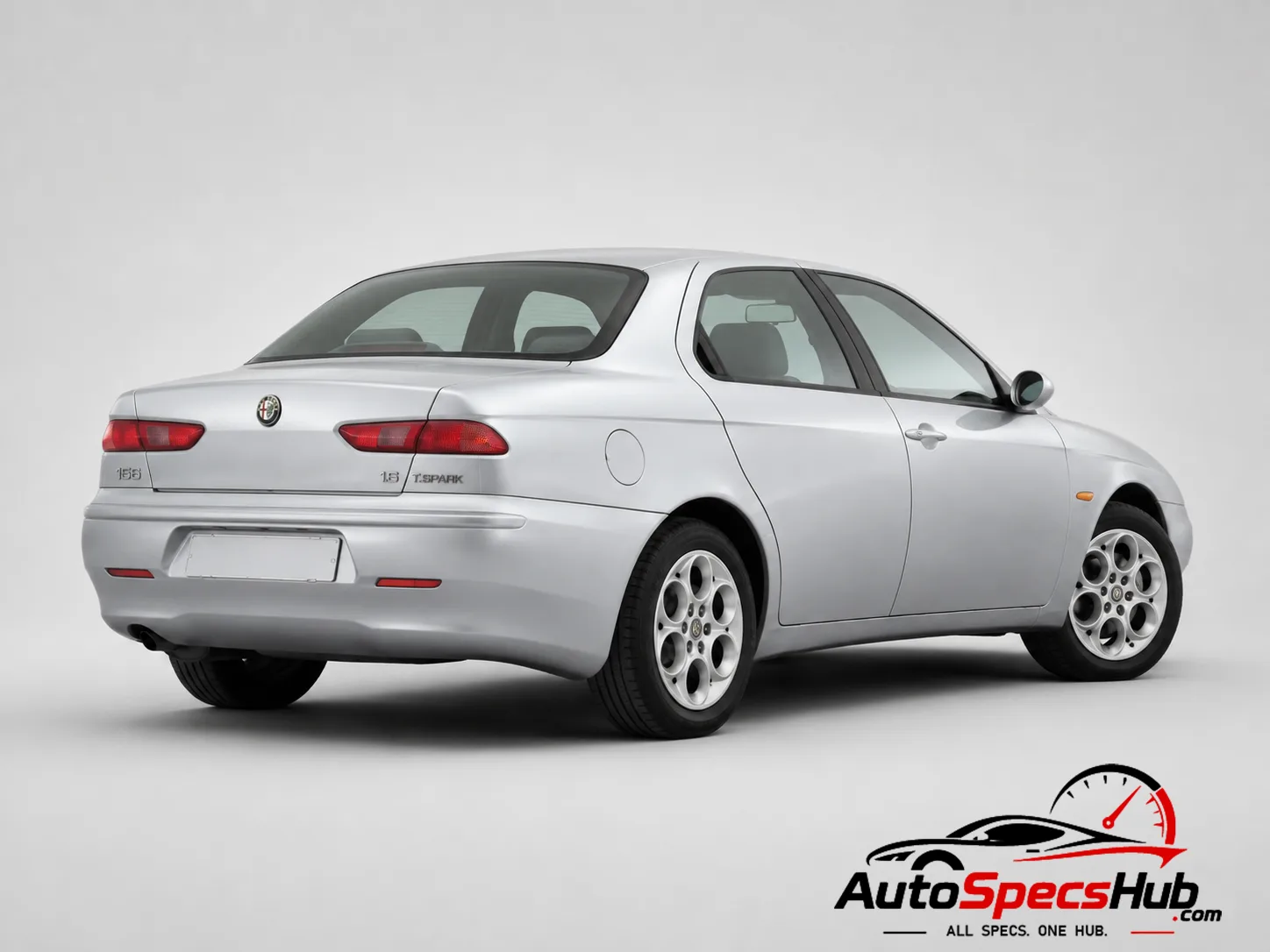 1998 Alfa Romeo 156 1.6 Twin Spark rear three-quarter view