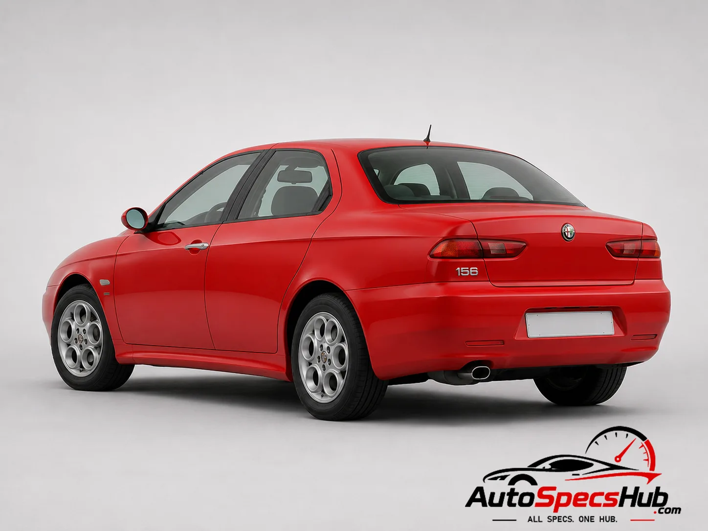 2003 Alfa Romeo 156 1.6 Twin Spark rear three-quarter view