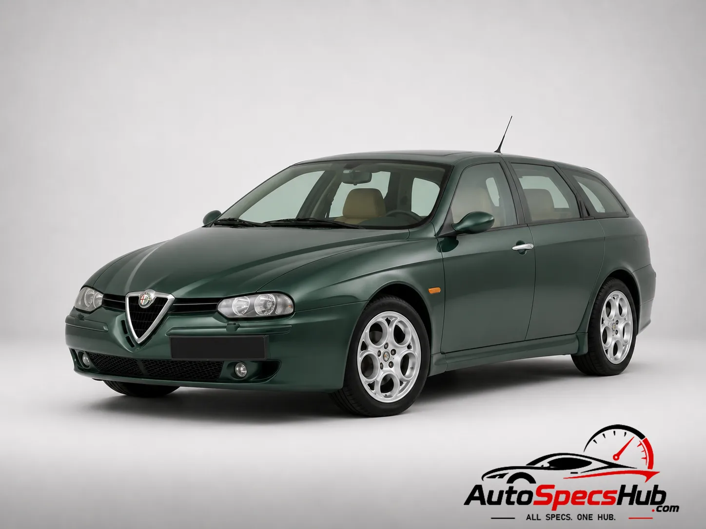 2003 Alfa Romeo 156 Sportwagon 3.2 V6 24v Q2 GTA front three-quarter view