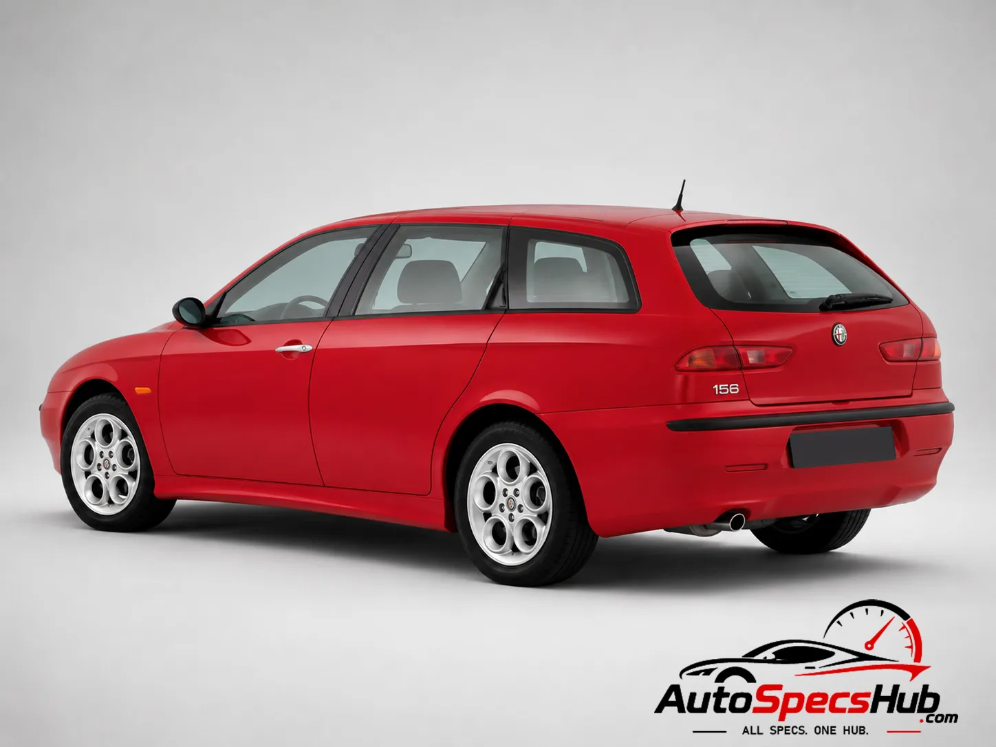 2000 Alfa Romeo 156 Sportwagon 2.5 V6 24v rear three-quarter view