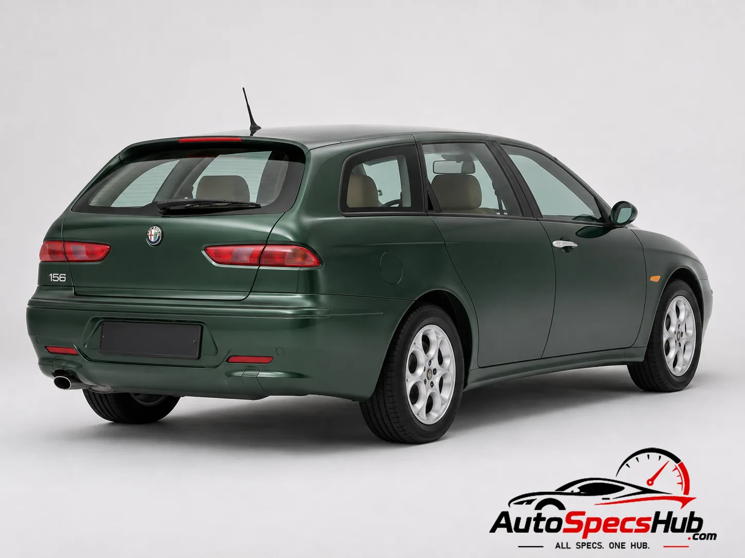 2003 Alfa Romeo 156 Sportwagon 2.5 V6 24v rear three-quarter view