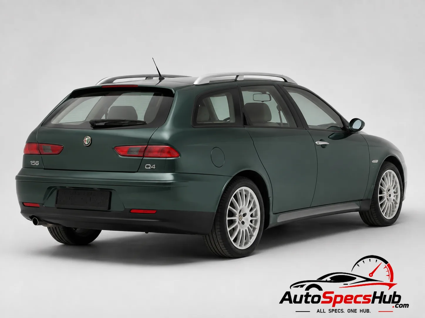 2004 Alfa Romeo 156 Sportwagon Q4 rear three-quarter view