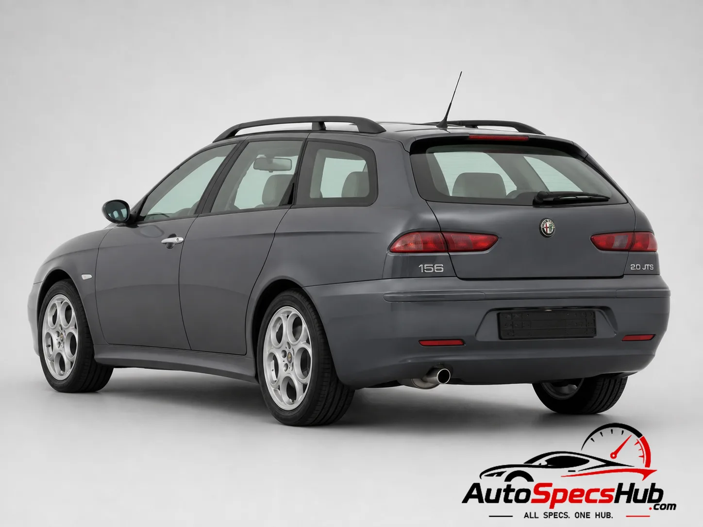 2002 Alfa Romeo 156 Sportwagon 2.0 JTS rear three-quarter view
