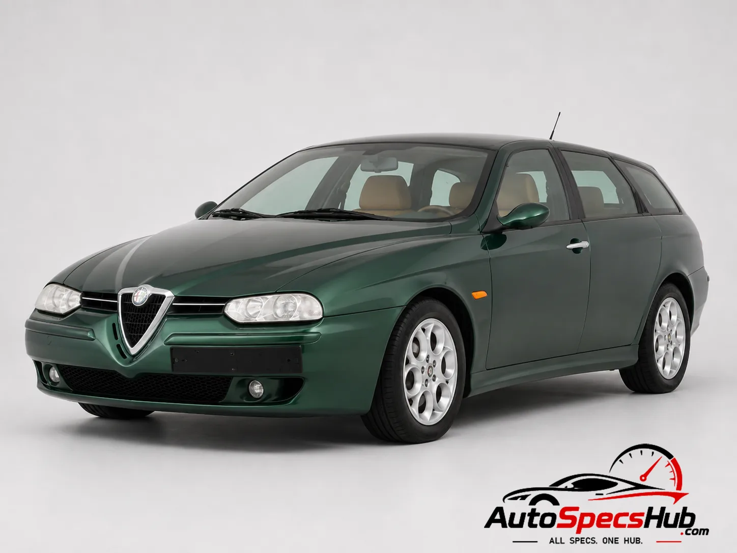2003 Alfa Romeo 156 Sportwagon 2.0 JTS front three-quarter view